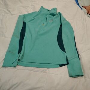 The North Face Aqua and Dark Teal Pullover